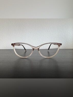 Transparent Blush Cat-Eye Women's Glasses